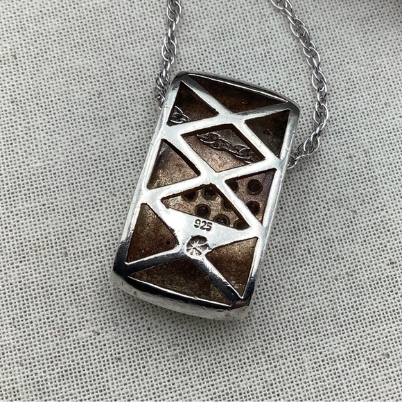 🎄🎄Vintage 925 Sterling Silver and Blue Jewelry Set - Picture 4 of 6